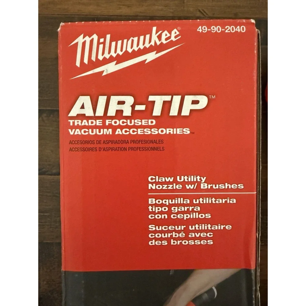Milwaukee 49-90-2040 AIR-TIP Vacuum Claw Utility Nozzle w/ Brushes New! Read!